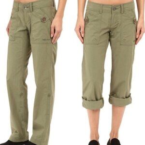 MARMOT Ginny Chino Roll-Tab Hiking Pants in Sage Green 10